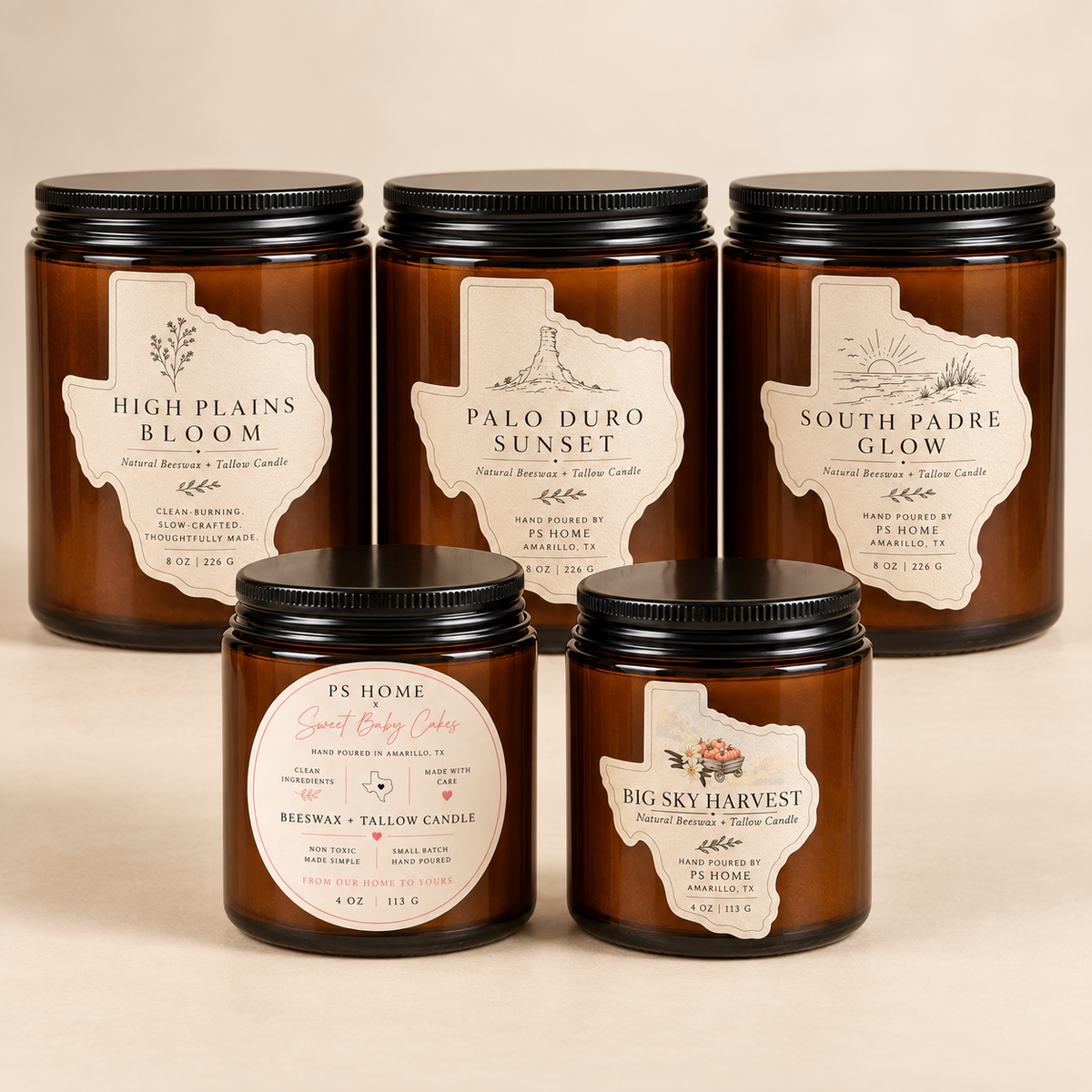 Beeswax + Tallow Candles