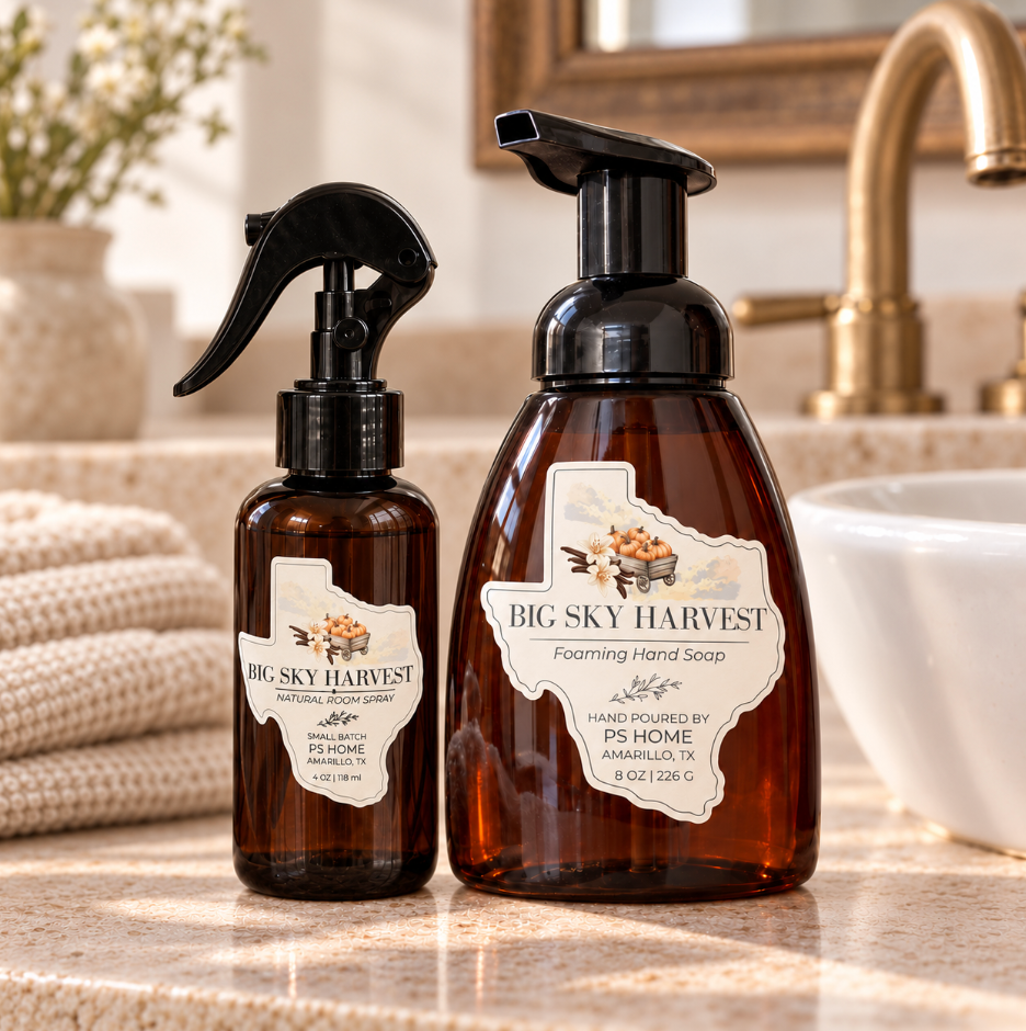 Big Sky Harvest Bathroom Gift Set | Foaming Soap + Room Spray | Limited Fall Collection